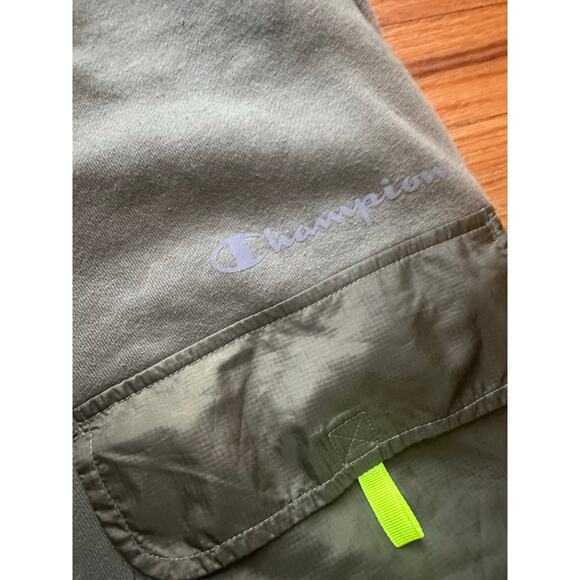 Champion Sideline Jogger – Olive & Neon Athletic Pants - Picture 5 of 10